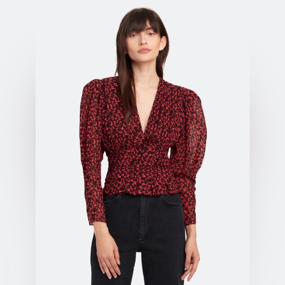 IRO Zapata Puff Sleeve Top